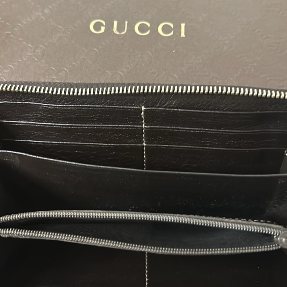 Gucci Brown Leather Wallet - Picture 9 of 11